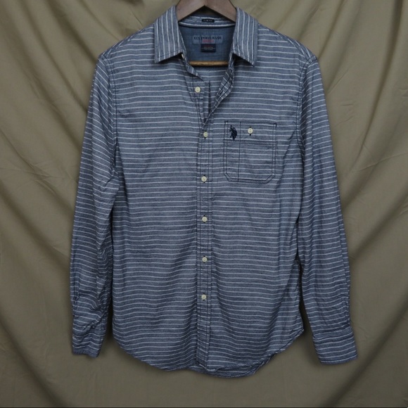 U.S. Polo Assn. Men’s M Denim Button Down shirt - Picture 1 of 8